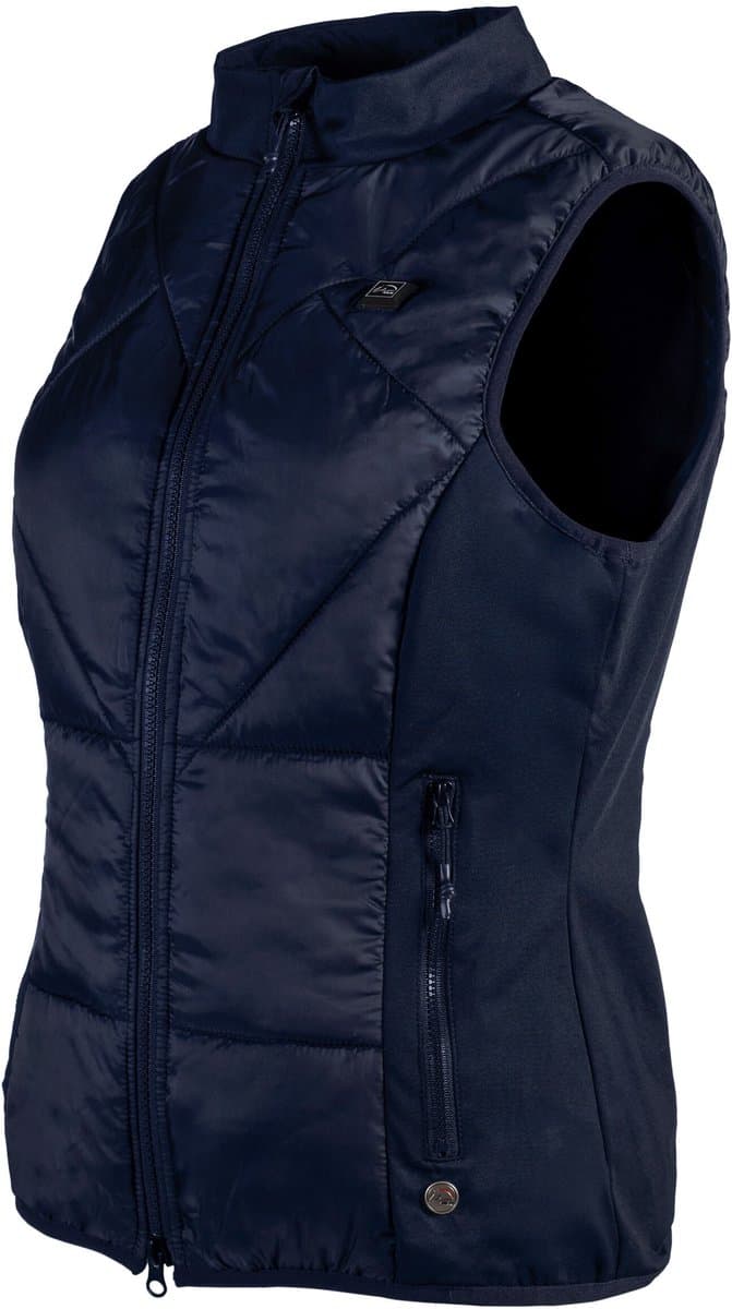 Heating vest -Slimline- Zeer aansluitende bodywarmer Blauw maat XL (ideaal onder een jas)