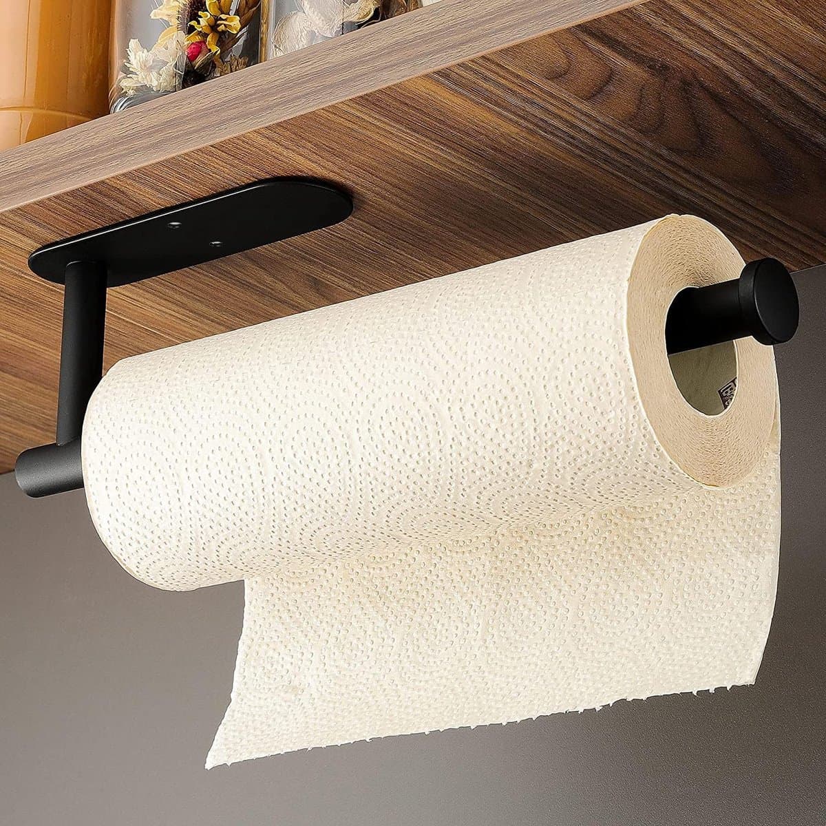 Elkuaie Keukenrolhouder – Zelfklevend – Hangend – RVS – 26,5 cm – Zilver
