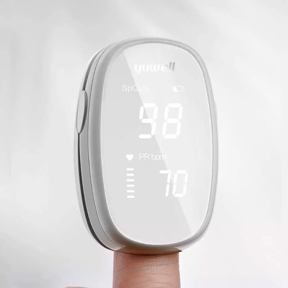 Yuwell YX102 Medische Saturatiemeter – Professionele Pulse Oximeter – SpO₂ & Hartslag – CE‑keurmerk – Wit
