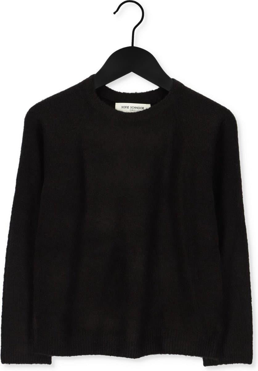 Sofie Schnoor G223221 Truien & Vesten Meisjes - Sweater - Hoodie - Vest- Zwart - Maat 152
