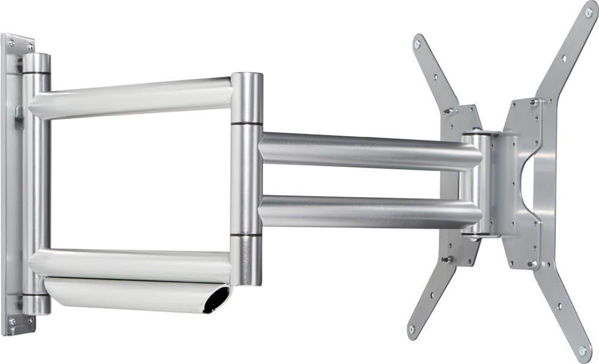 Cavus WMV9001 Draaibare Design Tv Muurbeugel - Ophangbeugel voor 26-65 inch Tv - max 25 kg - Premium Turn Extra Long 80mm Reach - Aluminium