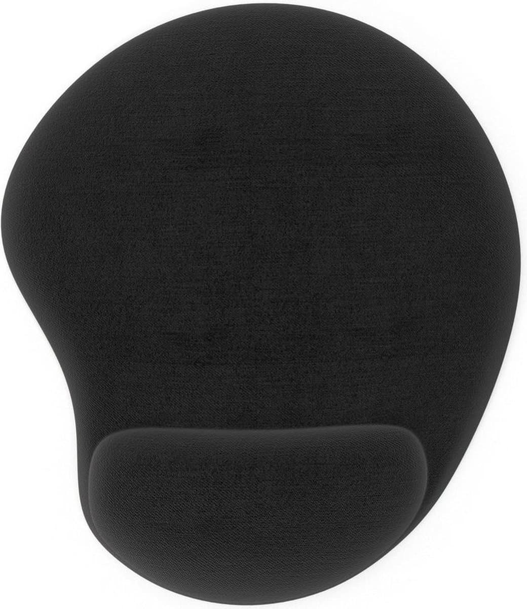 BasicTeQ: INCA IMPS-008 Ergonomische muismat met siliconen polssteun - Zwart muismat.