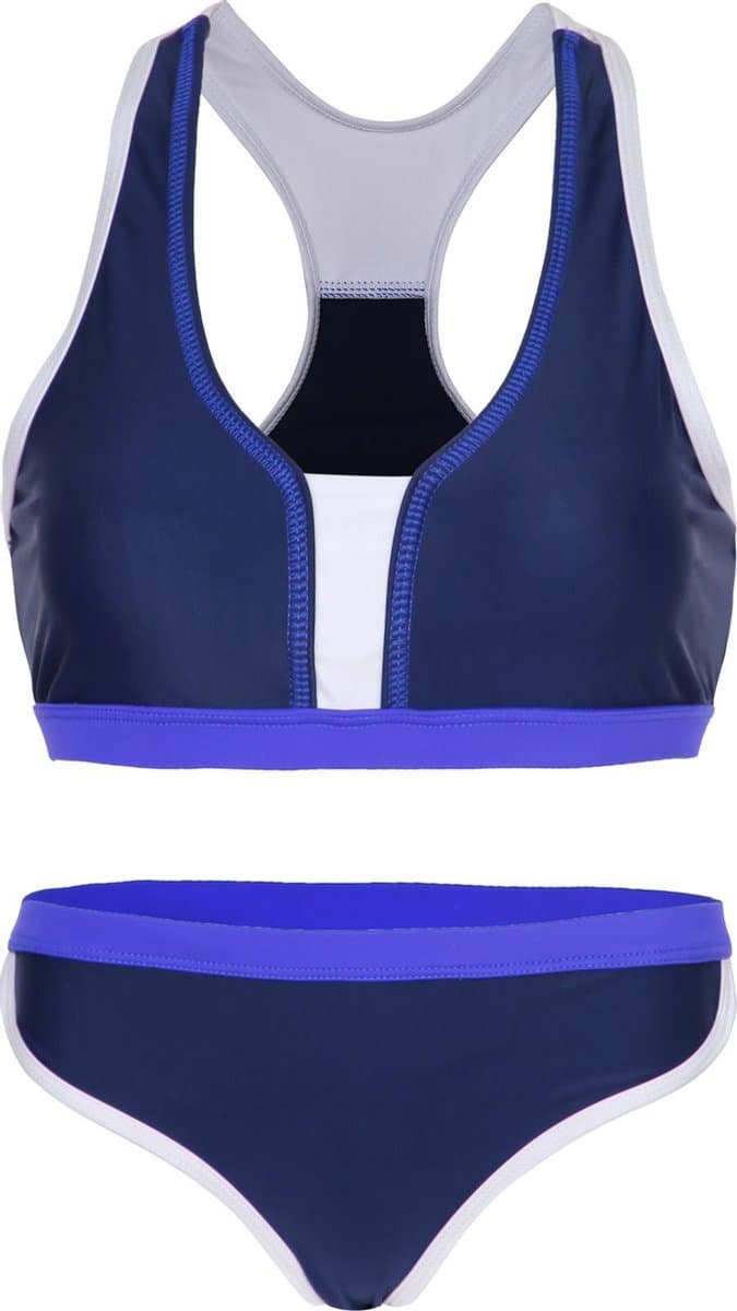 Sportieve bikini met 3 kleuren - Navy- 152-158