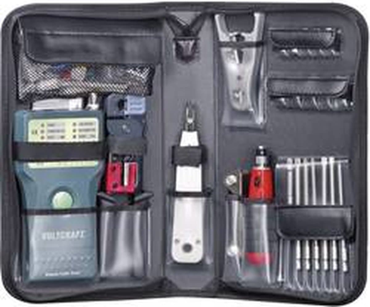 VOLTCRAFT CT-5 CT-5 Kabeltester Geschikt voor: RJ-45, BNC, RJ-11, IEE 1394, USB