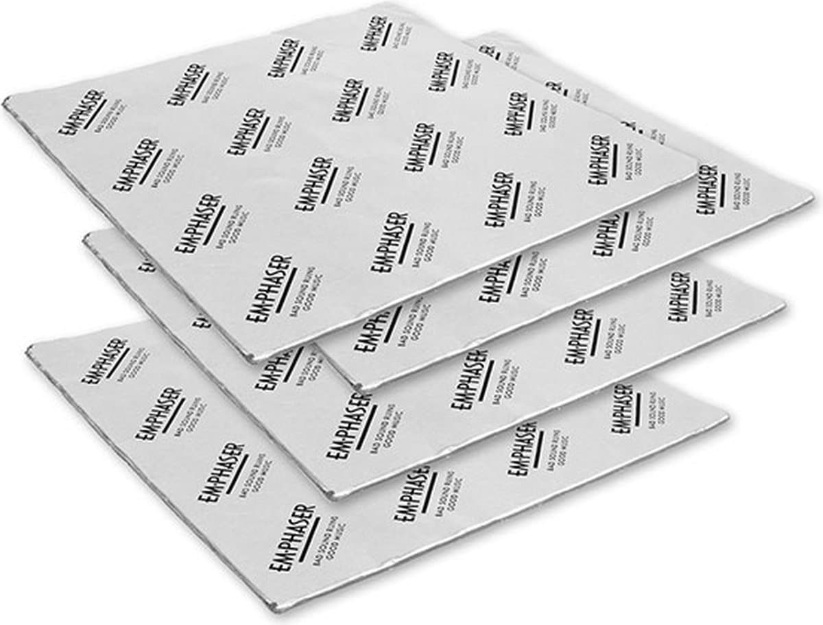 Emphaser ESP-DM4 – Isolatiemateriaal - Auto dempingsmateriaal - matten alubutyl - 4 x 2mm – 1,2 m2