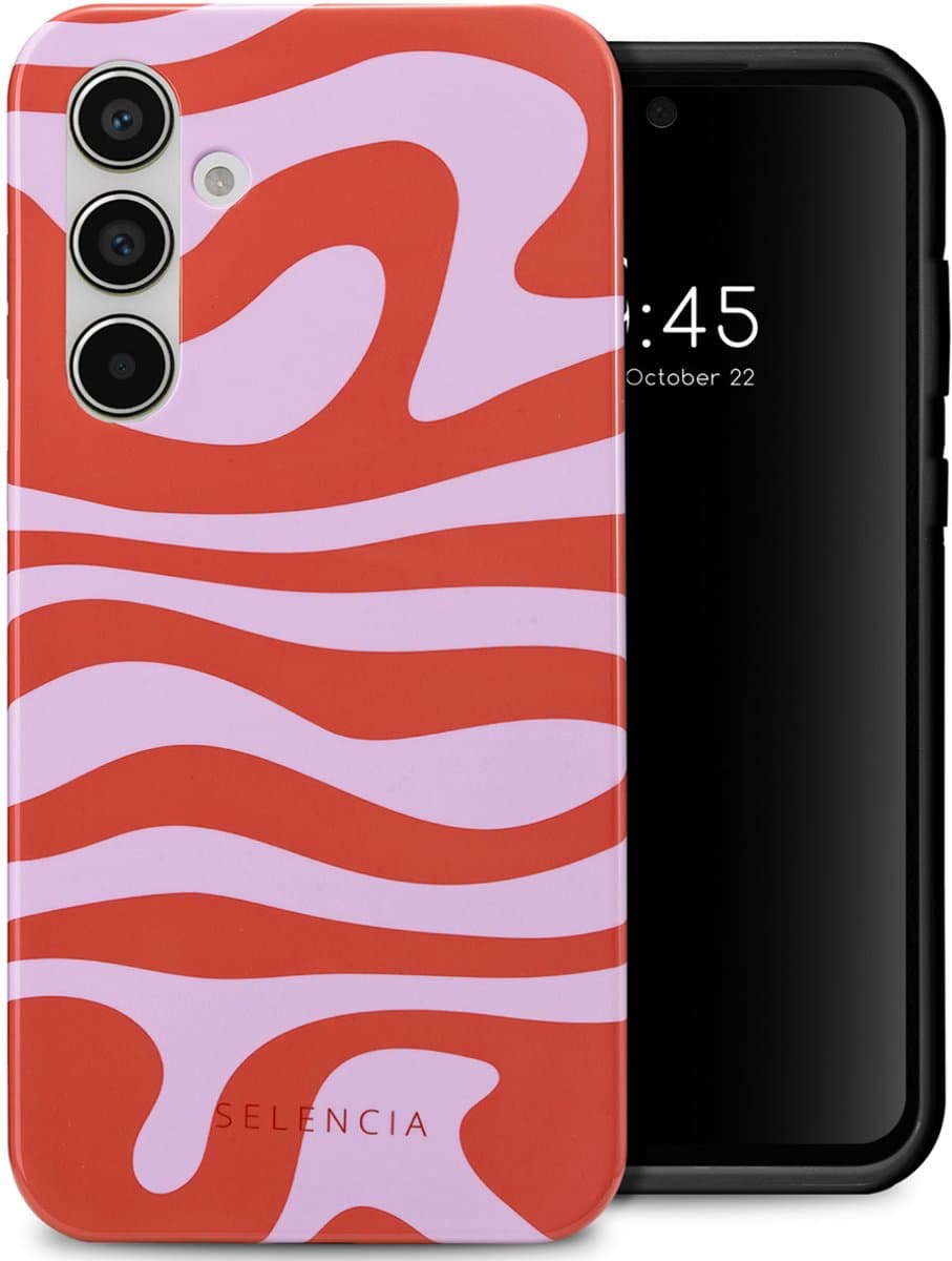 Selencia Hoesje - Geschikt voor Samsung Galaxy A55 (5G) - Backcover - Dream Swirl Pink