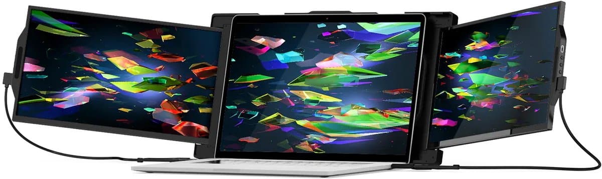 Mobile Pixels Trio Max 2.0 - Portable Monitors - Dual 14.1 inch Monitor - FHD - 60hz - Draagbaar Beeldscherm - Draagbare Monitoren - Extra Laptopscherm