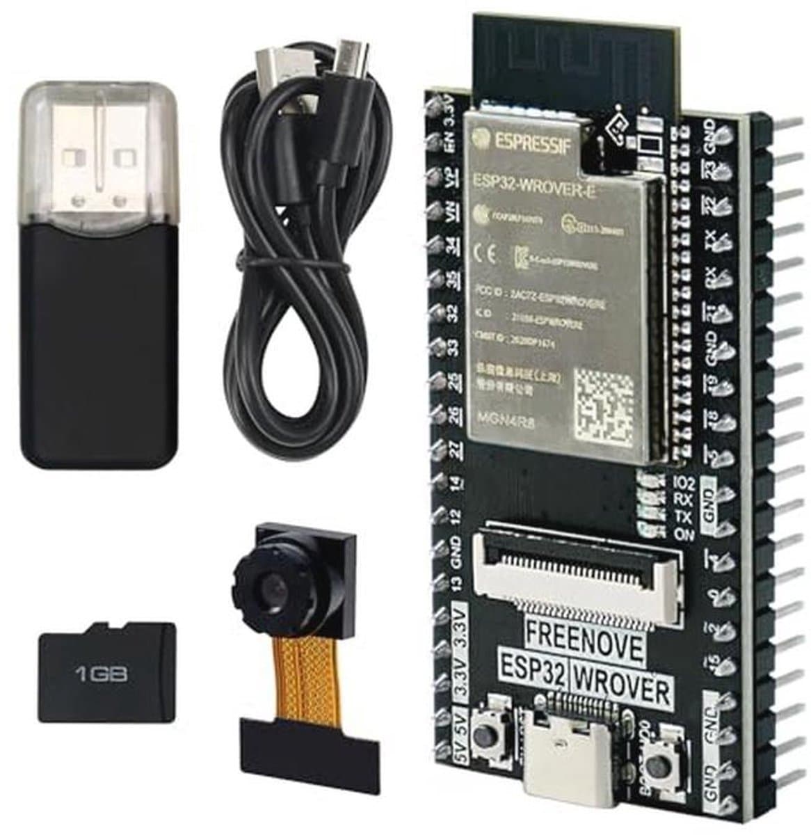 ESP32 CAM Board met Onboard Camera en Tutorials voor MicroPython en C