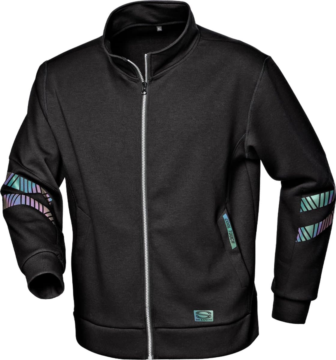 SIR SAFETY BADGER Half-zip Werktrui HEREN Veiligheidstrui Zwart - Winddicht - Polyester Viscose Elastaan