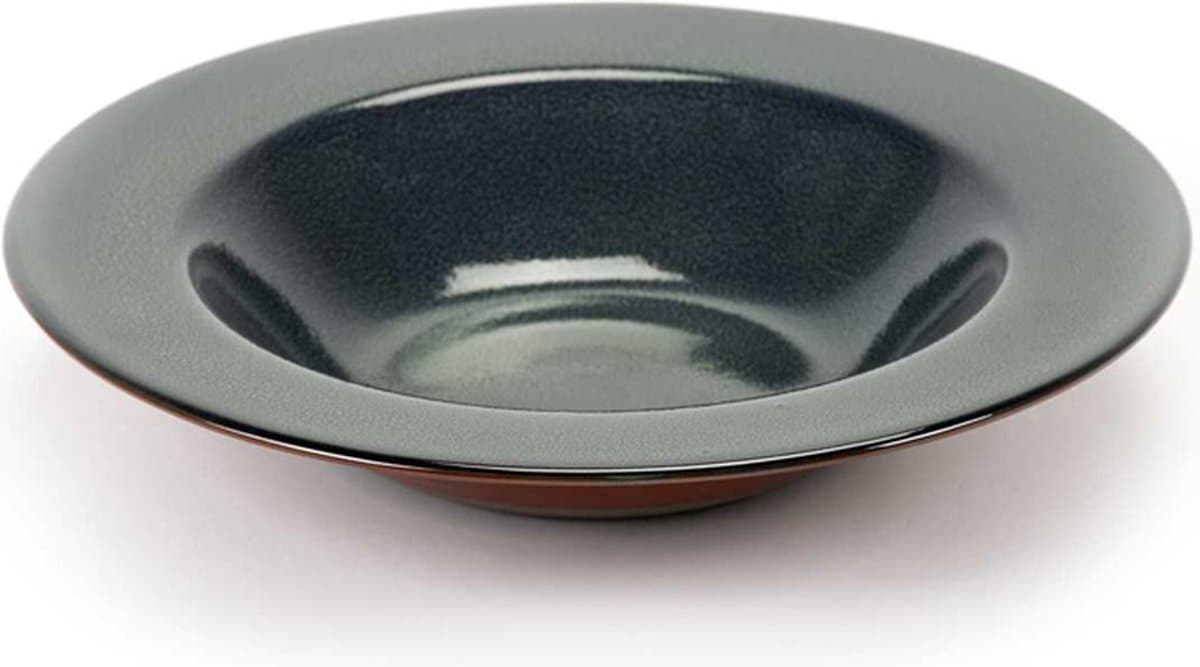 Serax Terres de Rêves Pastabord - Ø27,3 cm - Dark blue-Rust - 2 stuks