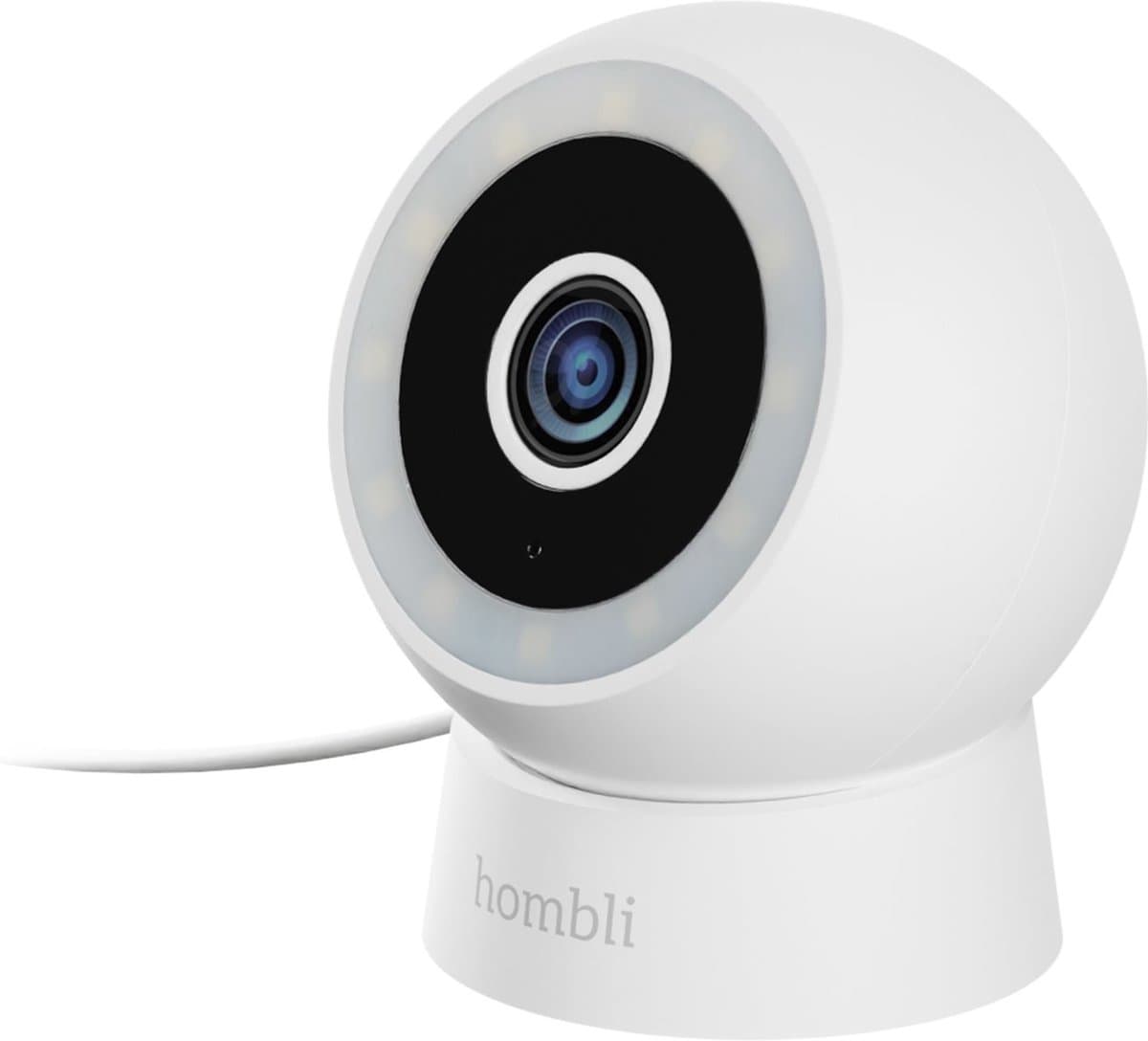Hombli 2K Compact Model - Beveiligingscamera - Bewakingscamera voor buiten - Nachtzicht Kleur - Bewegingsdetectie - Wit