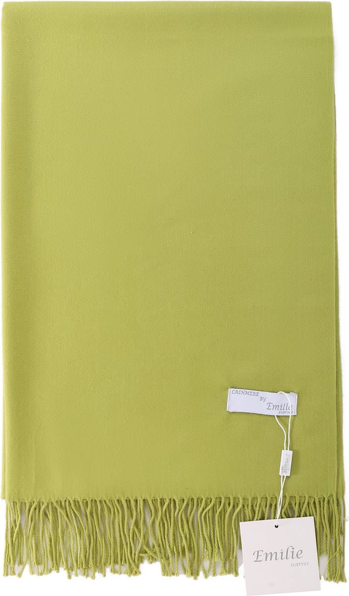 Emilie scarves - sjaal - omslagdoek - pashmina - appelgroen