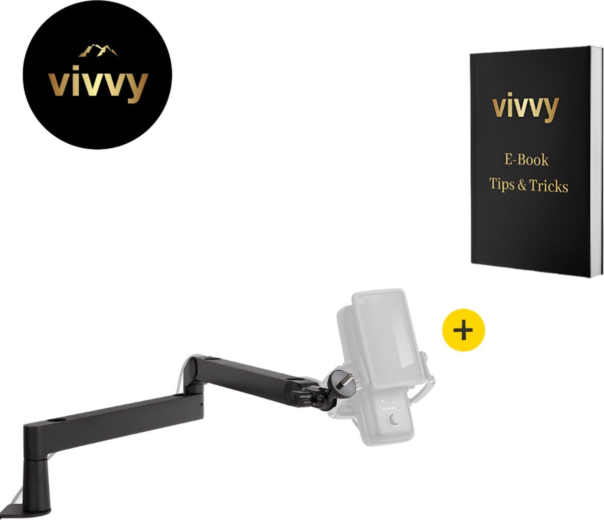 Microfoon Arm - Microfoon Arm Zonder Microfoon 2 In 1 - Gaming Microfoon Voor PC Multifunctioneel– 100% Tevredenheidsgarantie