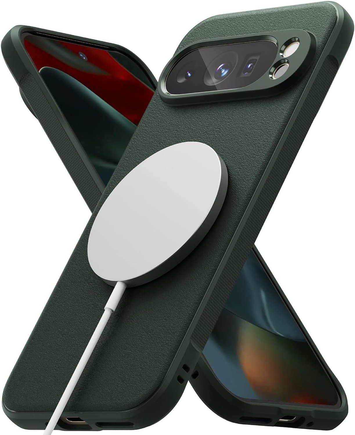 Ringke Onyx MagSafe Hoesje voor Google Pixel 9 Pro XL - Donkergroen