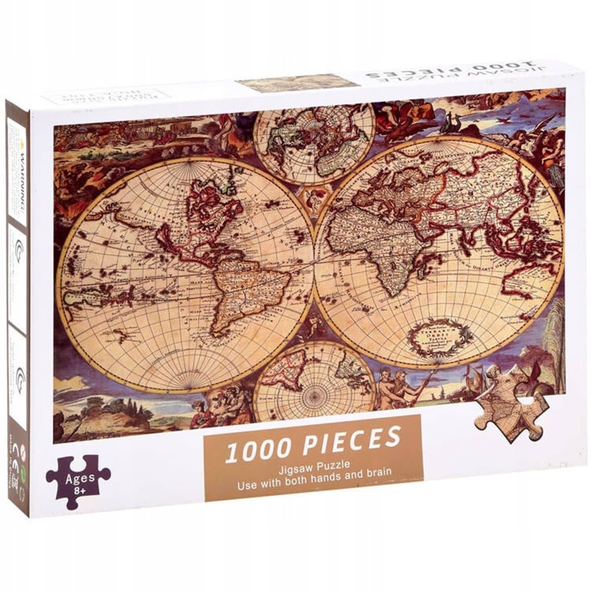 Antieke Wereldkaart Puzzel 1000 Stukjes
