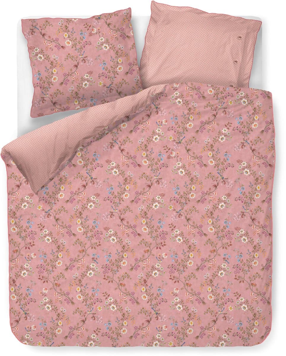 Pip Studio Lotus Lullaby dekbedovertrek - Lits-Jumeaux - 240 x 200/220 cm - Roze