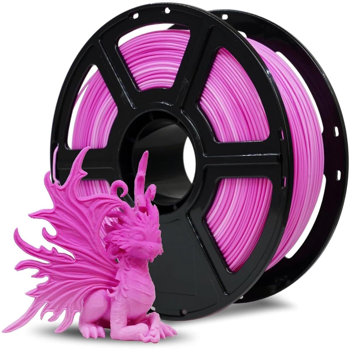 PLA Fast Printing Filament - 3D Printer Materiaal - Snel Printen - Goede Doorstroming - 1kg Spool - Roze Wit Gradient