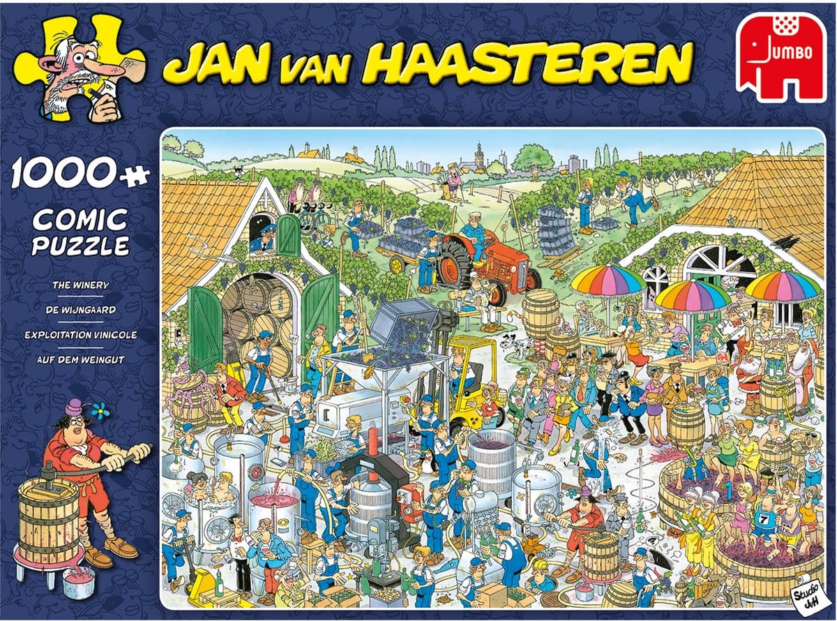 Jan van Haasteren - De Wijngaard - 1000 stukjes puzzel - Legpuzzel