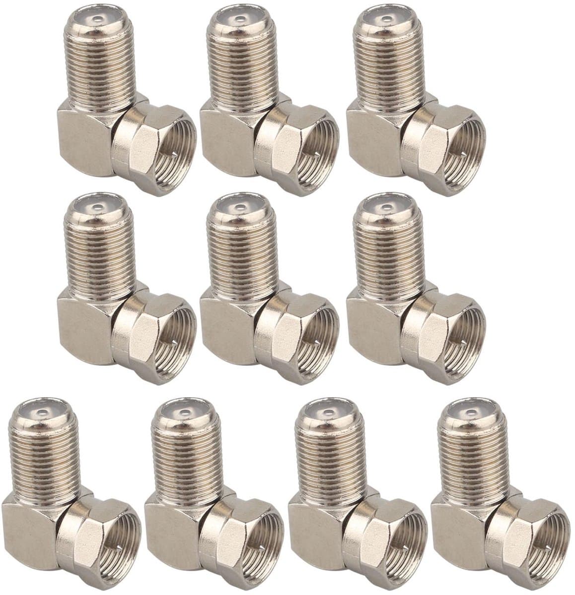 Allecto - TV antenne - 90 graden - Adapter - TV muurbevestiging - Satelliet - SKY Virgin - VCR - CCTV - Zwart - Rechtshoekige plug en socket