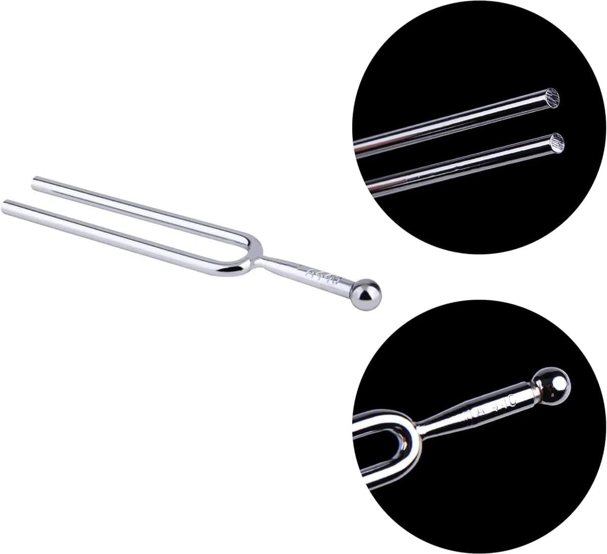 Stemvork - Een toon - Instrumenten Stemmen - Standaard 440Hz - 12 cm - Zilver