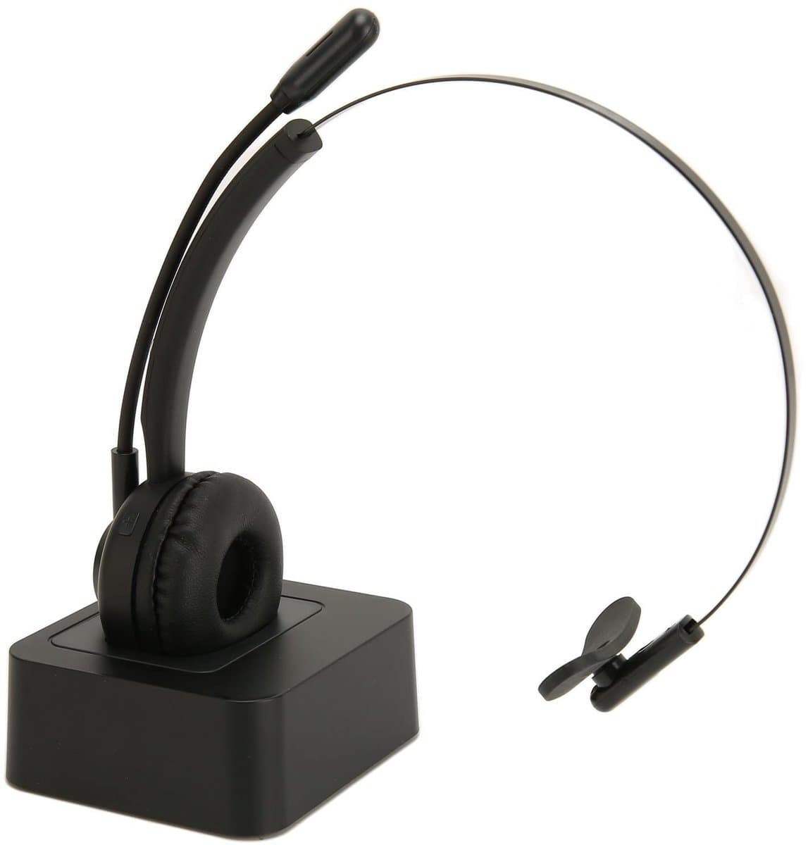 Dailygoody - Draadloze Headset - Draaibare Microfoon - 17 Uur Gesprekstijd - Geschikt voor Mobiele Telefoons - Ideaal voor Thuiskantoor - Compatibel m