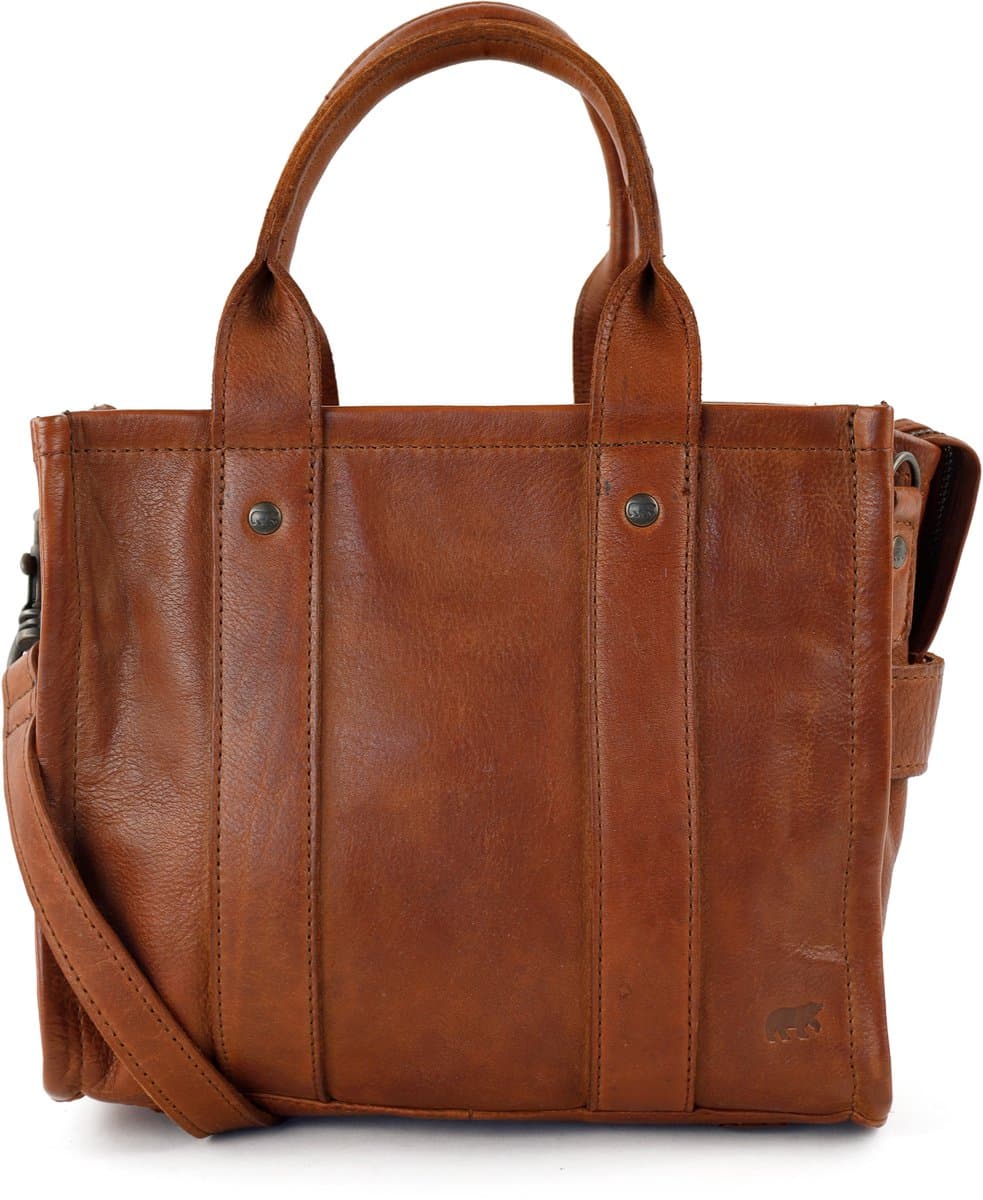 Bear Design Pepe S Leren Totebag - Handtas - Schoudertas - Cognac