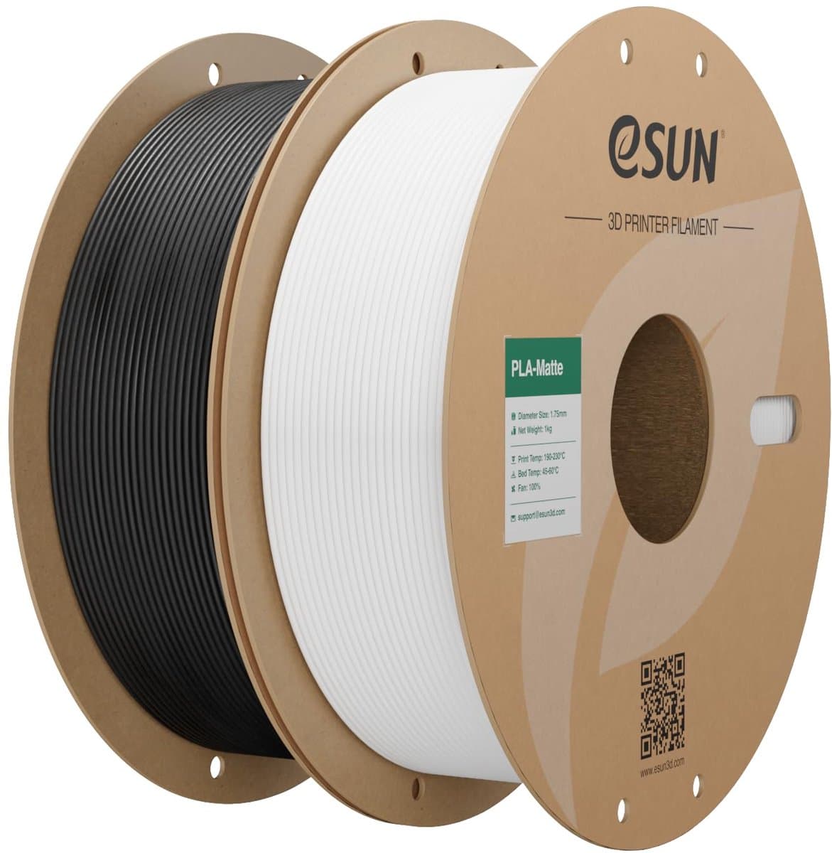 3D Printer Filament - Mat PLA - Modelbouw Creatie - Verbeterde Extrusie - 2kg - Zwart Crème