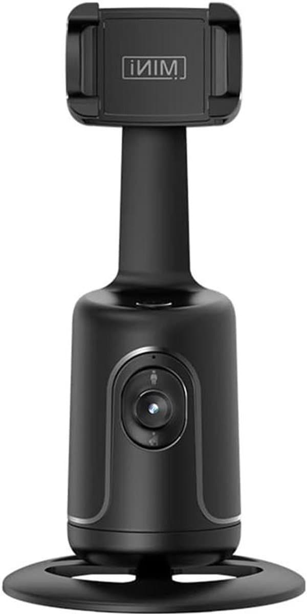 Slimme Selfie Gimbal - Robot Cameraman Stabilisator - Automatische Video Opname - Geen App Nodig - 5.7 cm hoogte - Wit