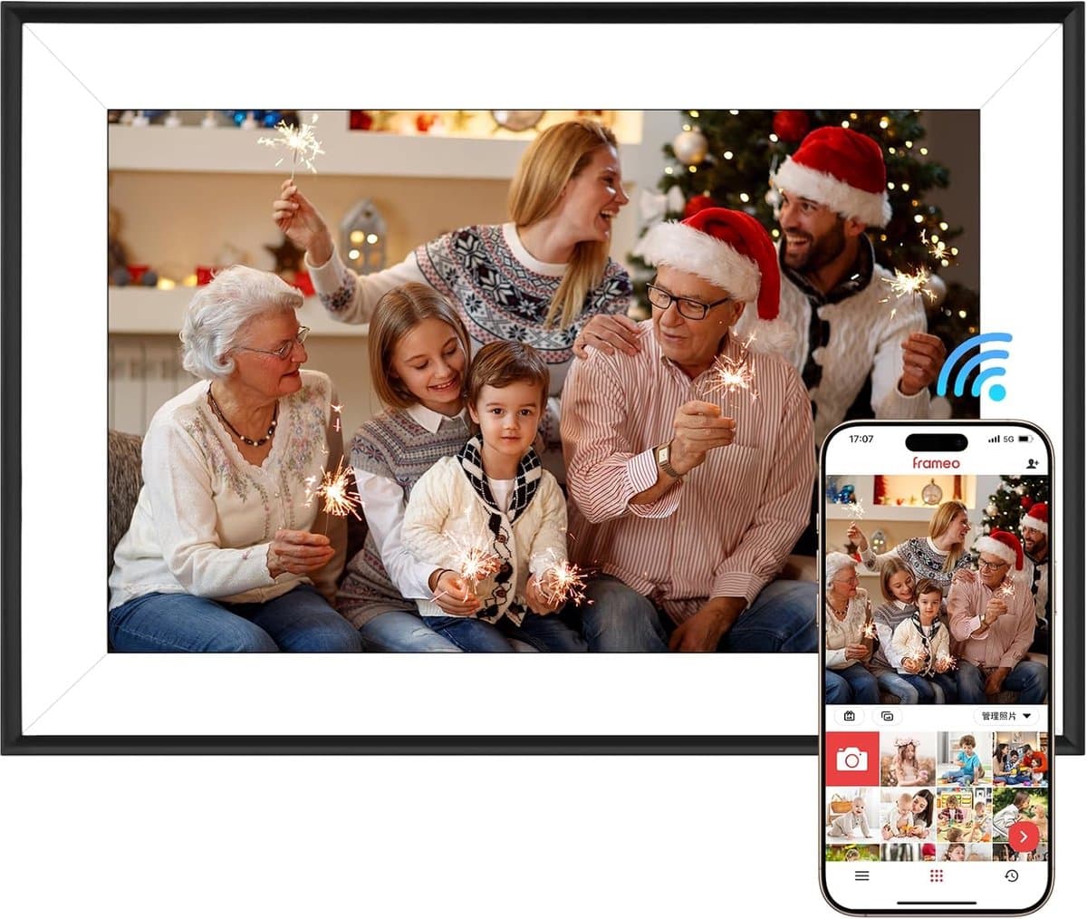 Digitale Fotolijst met Wifi - Fotolijsten - Frameo App - HD Kwaliteit - wifi frame