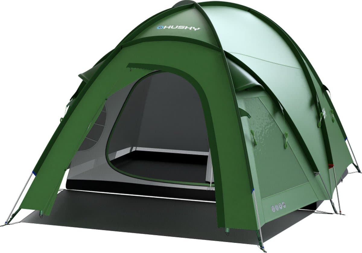 Husky Familietent Bigless 420 Cm Polyester - Groen - 5 Persoons