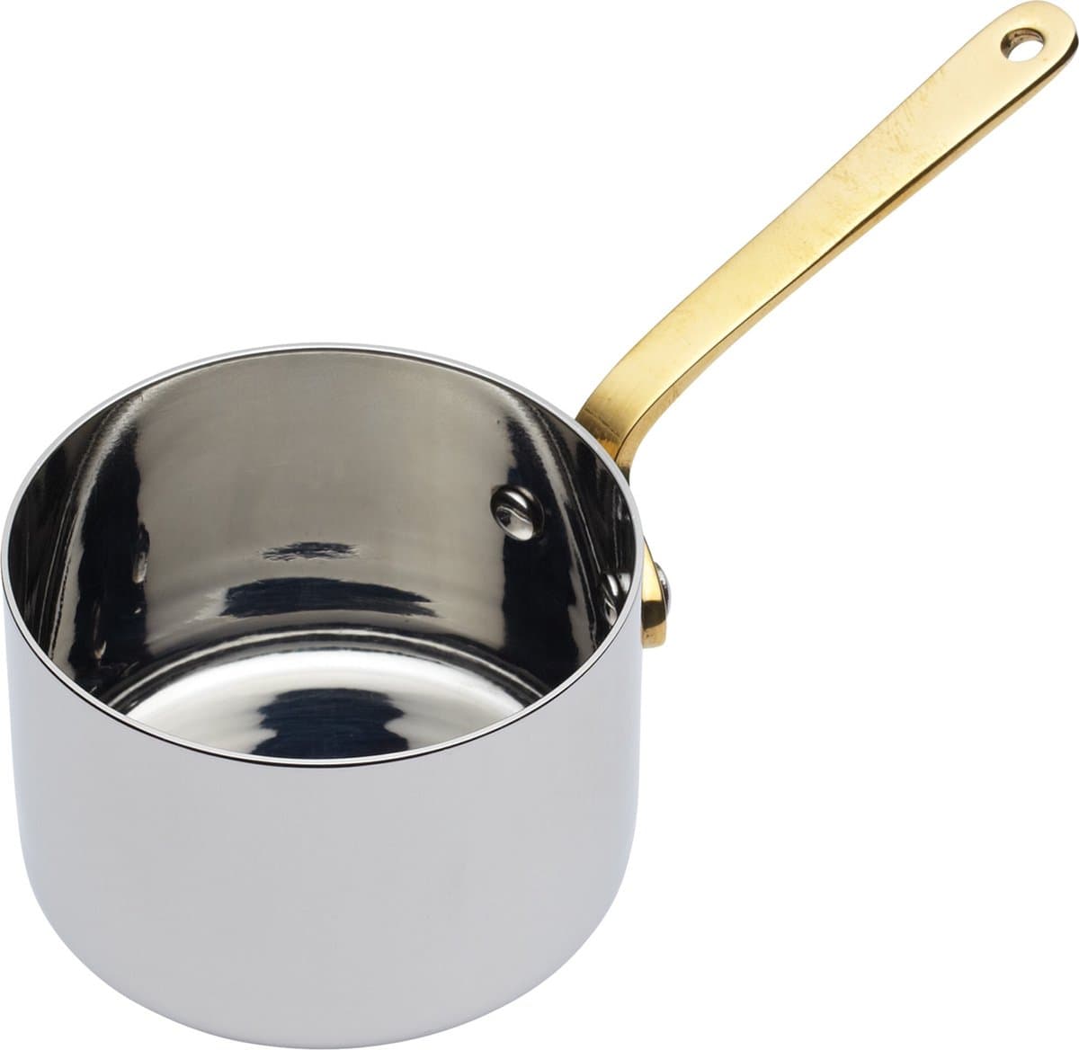 MasterClass Professional Roestvrij stalen Mini sauspan / serveerpan - 6,5 cm (2,5") Zilver