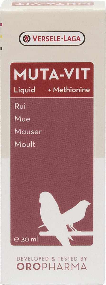 Versele-Laga Oropharma Muta-Vit Liquid Rui&Methionine - Vogelsupplement - 30 ml