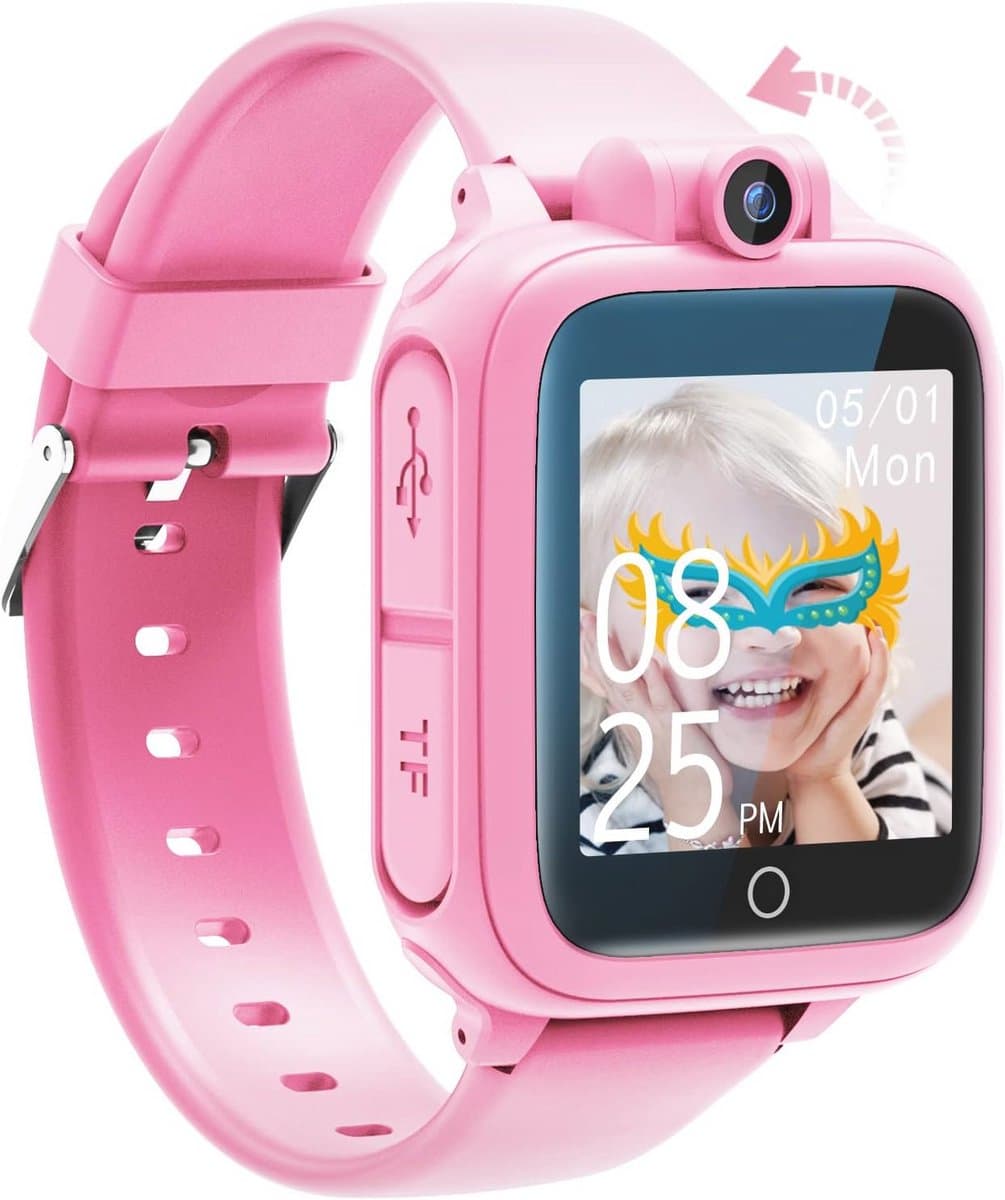 Kinder Smartwatch met 14 Spelletjes en Multimedia Functies - Perfect Cadeau voor Jongens en Meisjes van 3 tot 14 Jaar