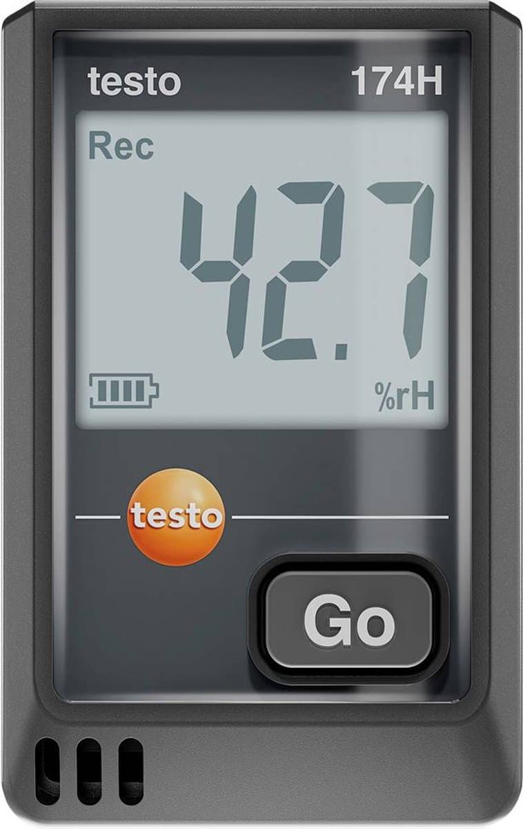 testo 0572 1741 02 174 H Temperatuur datalogger, Vocht datalogger -20 tot 70 °C 0 tot 100 % Hrel