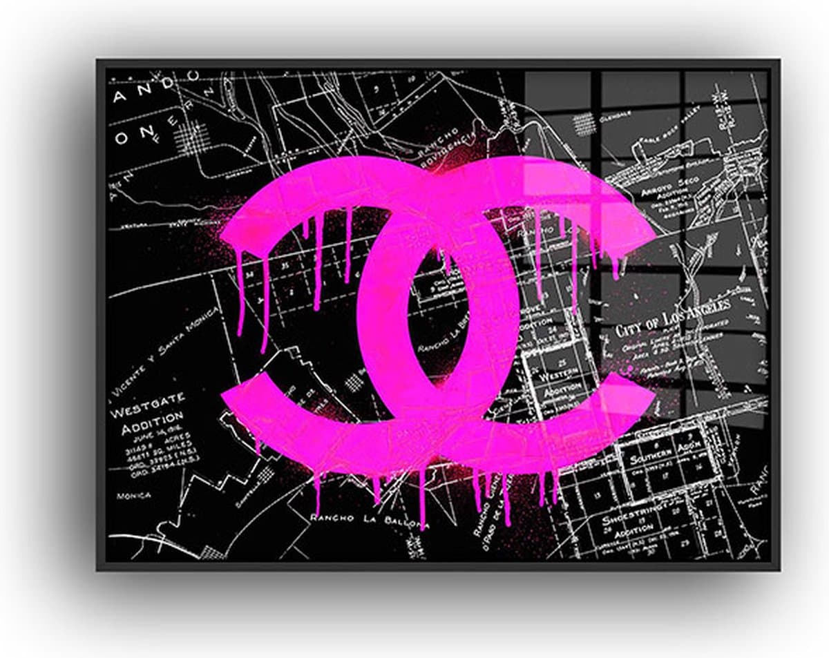 Chanel schilderij - 110 X 80 CM