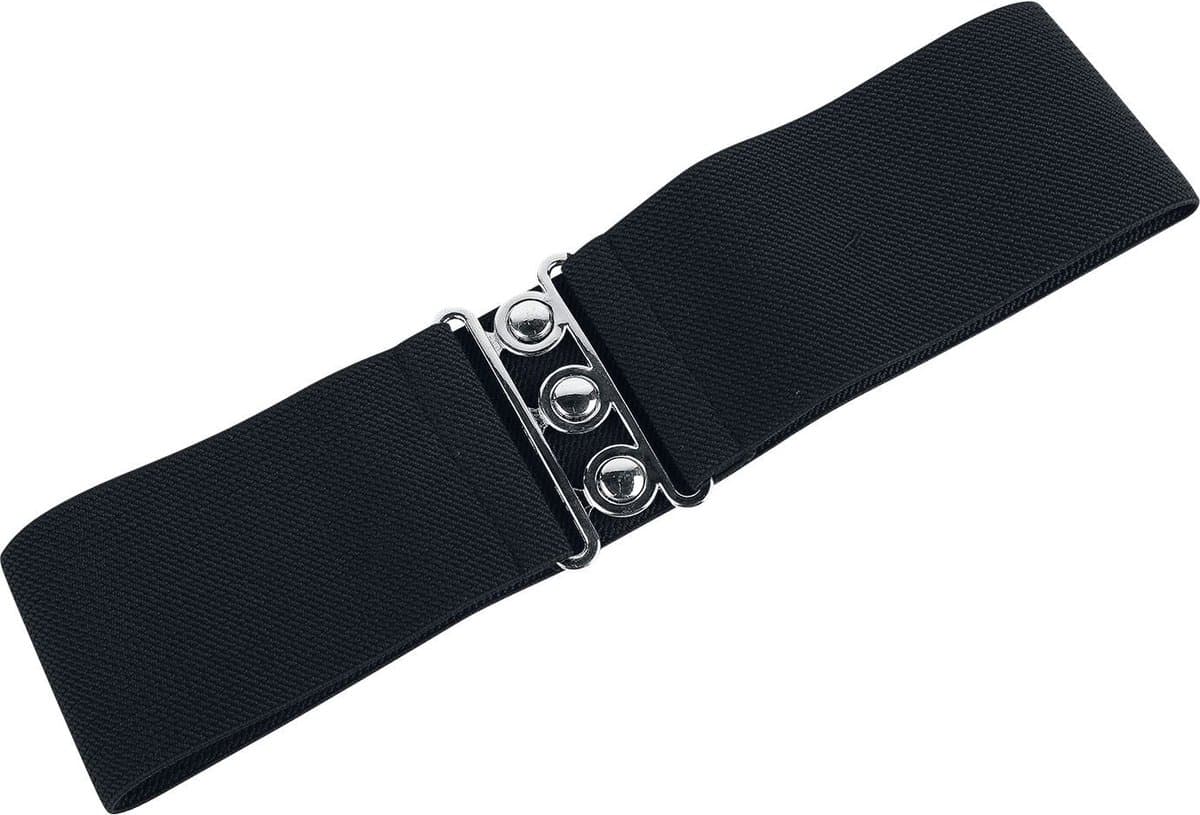 Hell Bunny Retro Dames Riem - zwart - XS-S