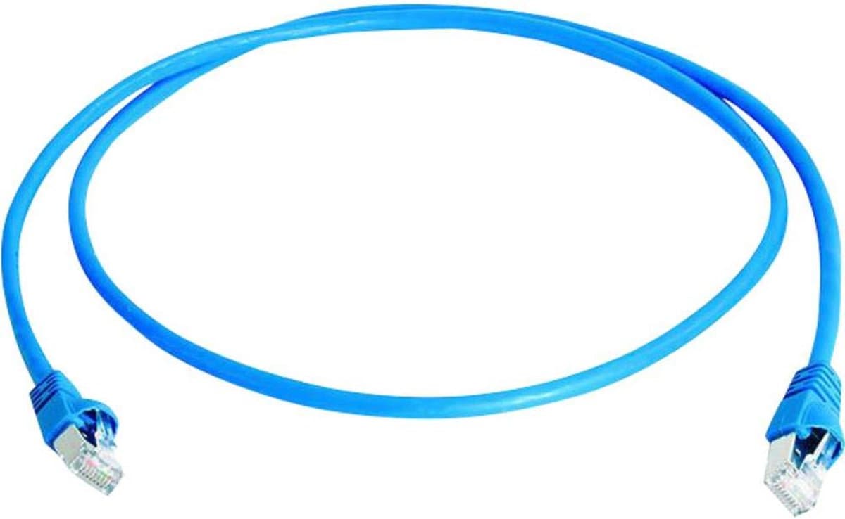 Telegärtner L00006A0046 RJ45 Netwerkkabel, patchkabel CAT 6A S/FTP 20.00 m Blauw Vlambestendig, Halogeenvrij, UL gecert