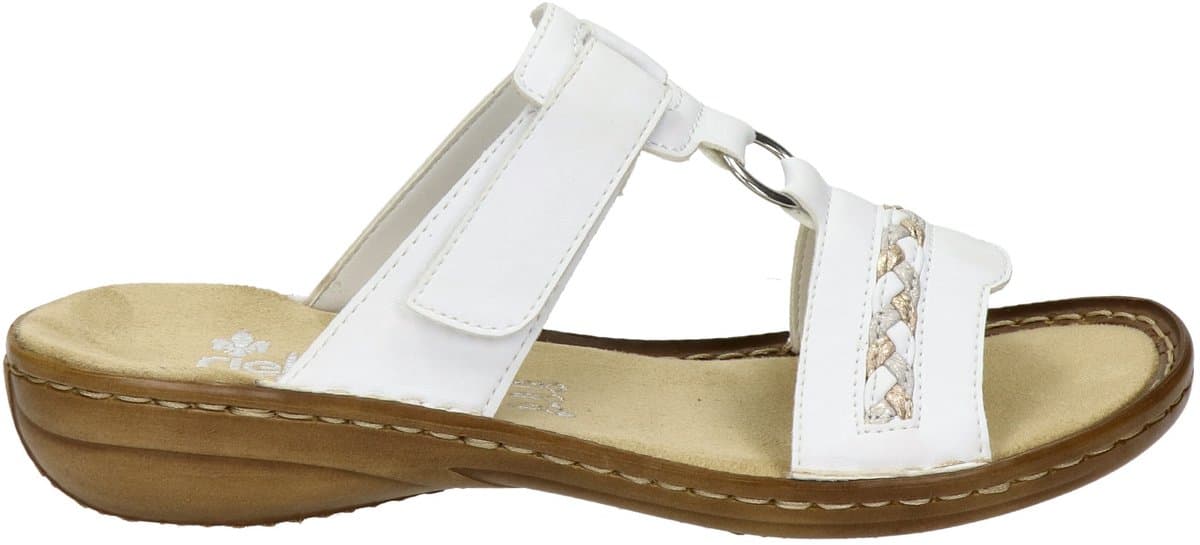 Rieker -Dames - wit - slippers & muiltjes - maat 38
