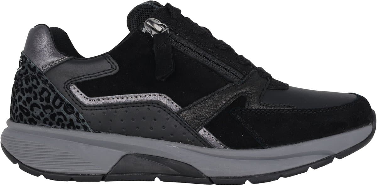 Gabor rollingsoft sensitive 76.878.67 - dames rollende wandelsneaker - Zwart - maat 35.5 (EU) 3 (UK)