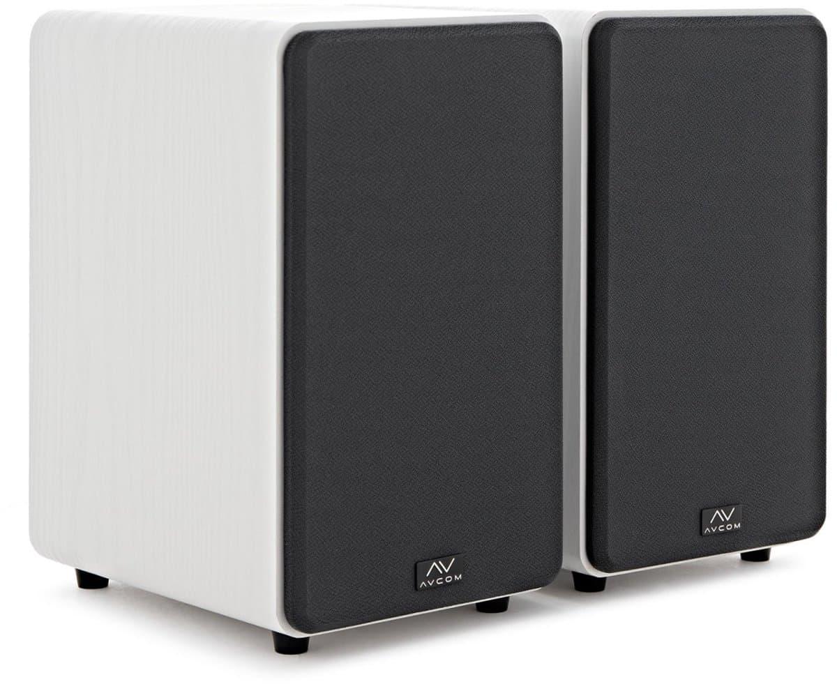AVCOM Actief boekenplankluidspeakerpaar, wit