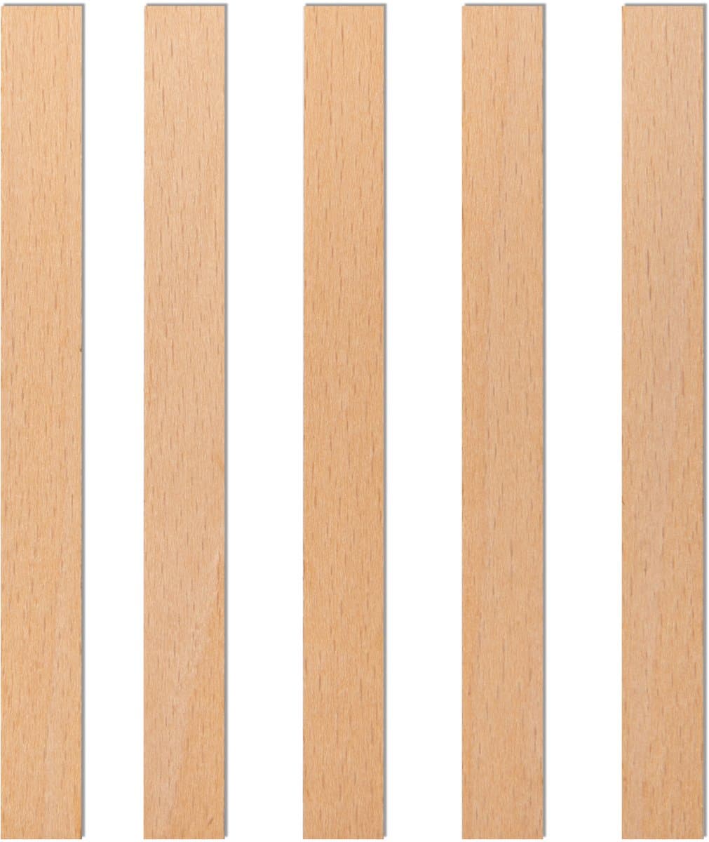 TopWosk - Houten Knotsen - 140x14x1 mm - Zonder Blikjes - FSC Gecertificeerd