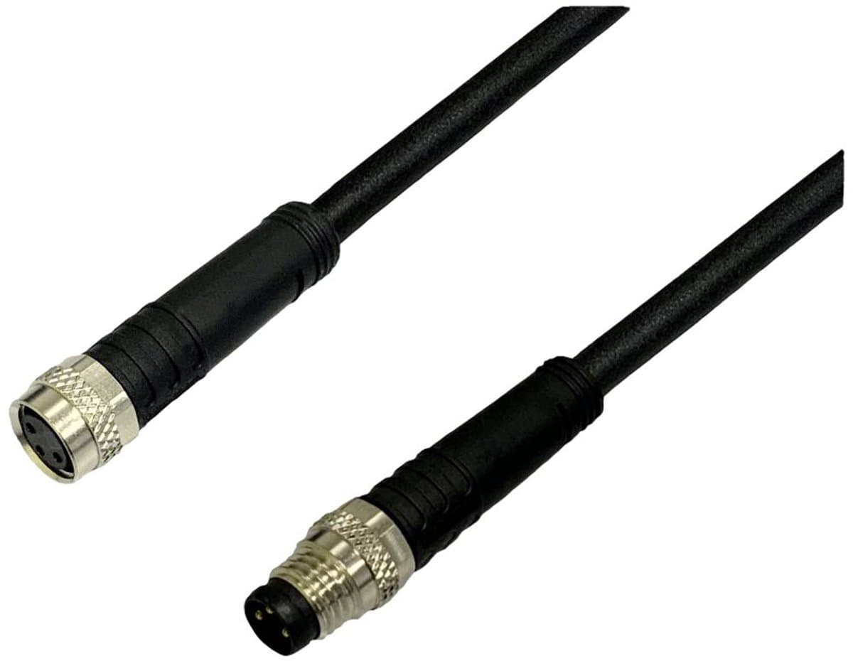 BKL Electronic 2700037 Sensor/actuator verlengkabel M8 Aantal polen (sensoren): 3 Stekker (recht) op koppeling (recht)