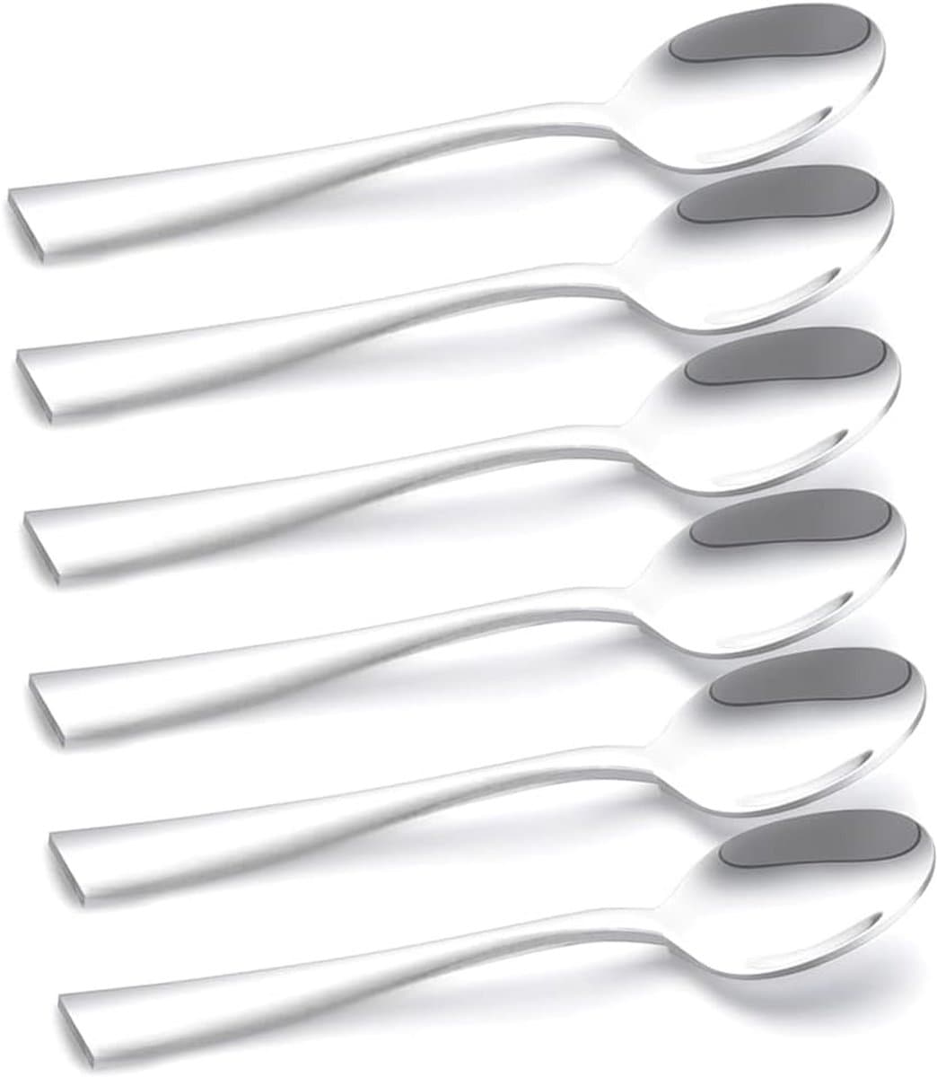 Koffielepels 6 stuks roestvrij staal hoogglans gepolijst modern design