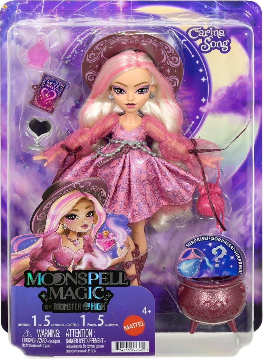 Moonspell Magic van Monster High - Carina Song modepop - Love Witch met accessoires