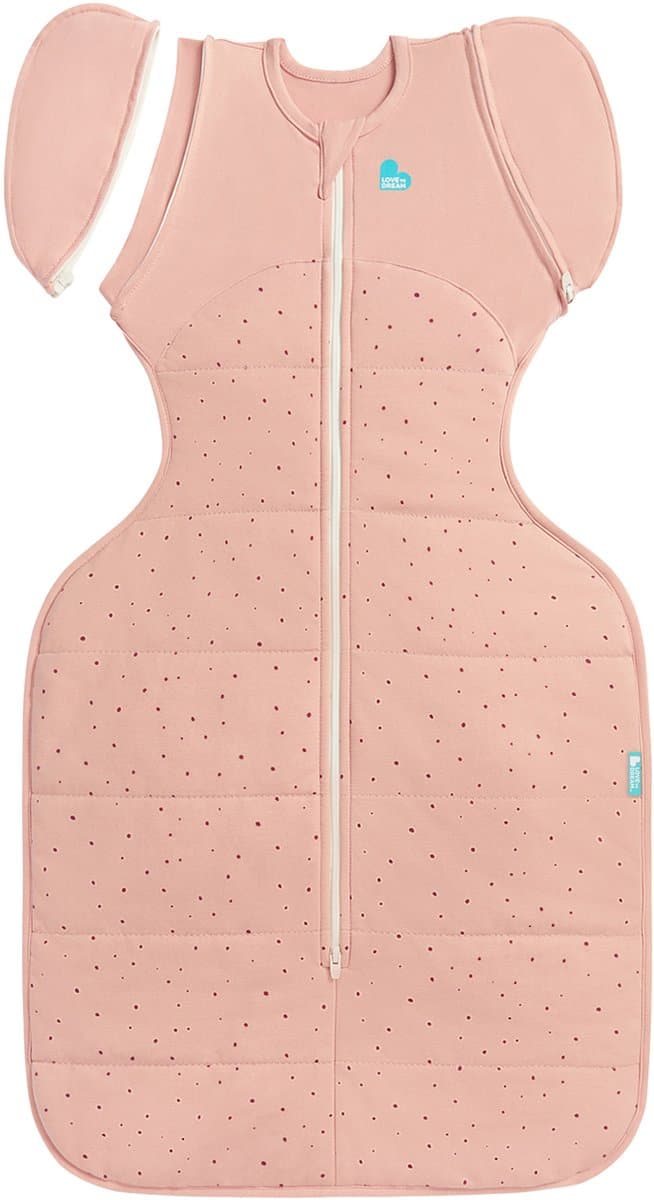 Love to Dream™ Babyslaapzak Swaddle Up™ - Inbakeren afbouwen - Baby 6-9 maanden - 8.5-11 kg - Winter - Rose