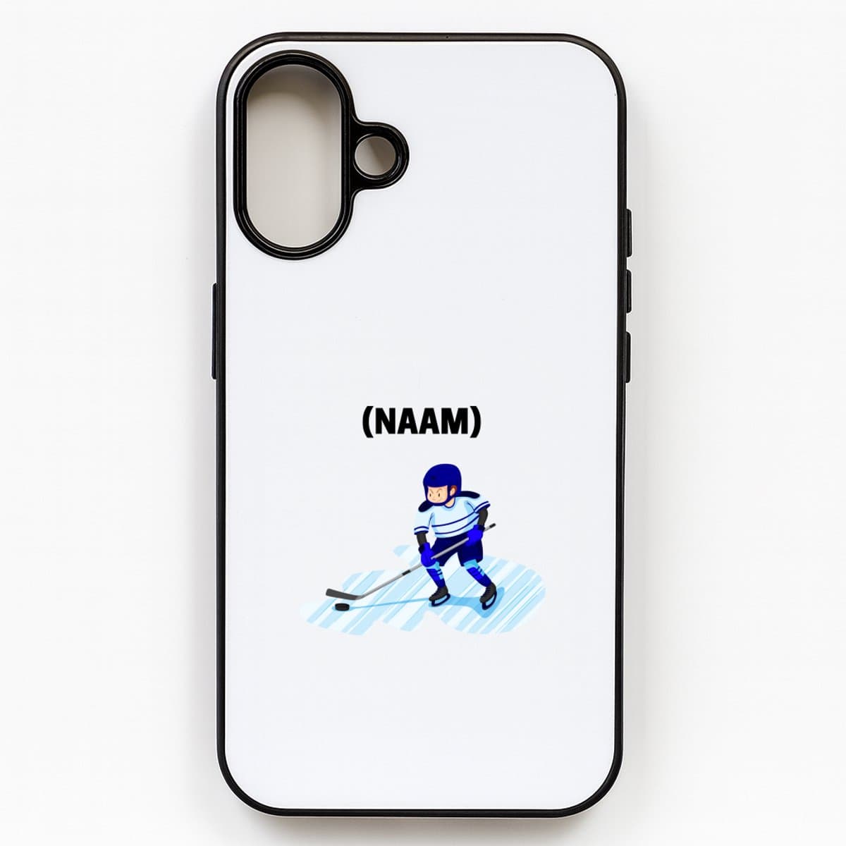 Hacebo® - ijshockey met eigen naam telefoonhoesje - Sport - ijshockeyer - telefoonhoesjes - Sport - hoesje geschikt voor iPhone 16