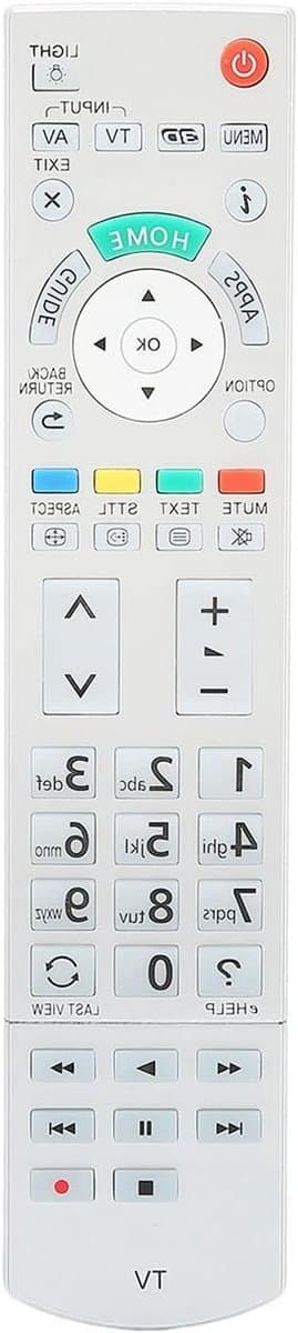 Geschikte afstandsbediening voor Smart TV, vervangt N2QAYB000842, compatibel met THL47WT60A en THL50DT60A. Gemakkelijk vast te houden.