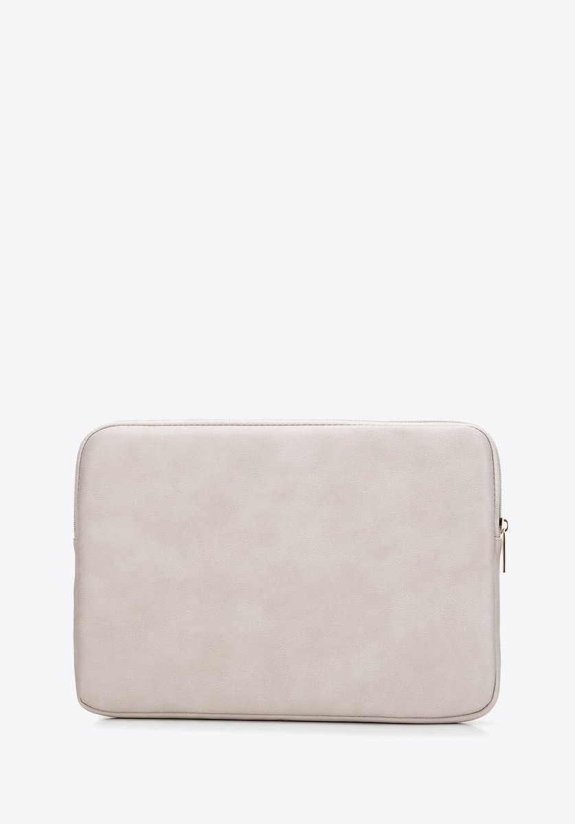 Wittchen - Damestassen - 14'' Laptophoes - Eco-leer - Beige
