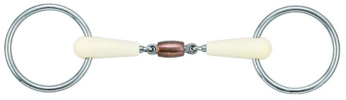 2 ring bit voor dubbelgebroken paarden Soyo Happy Mouth
