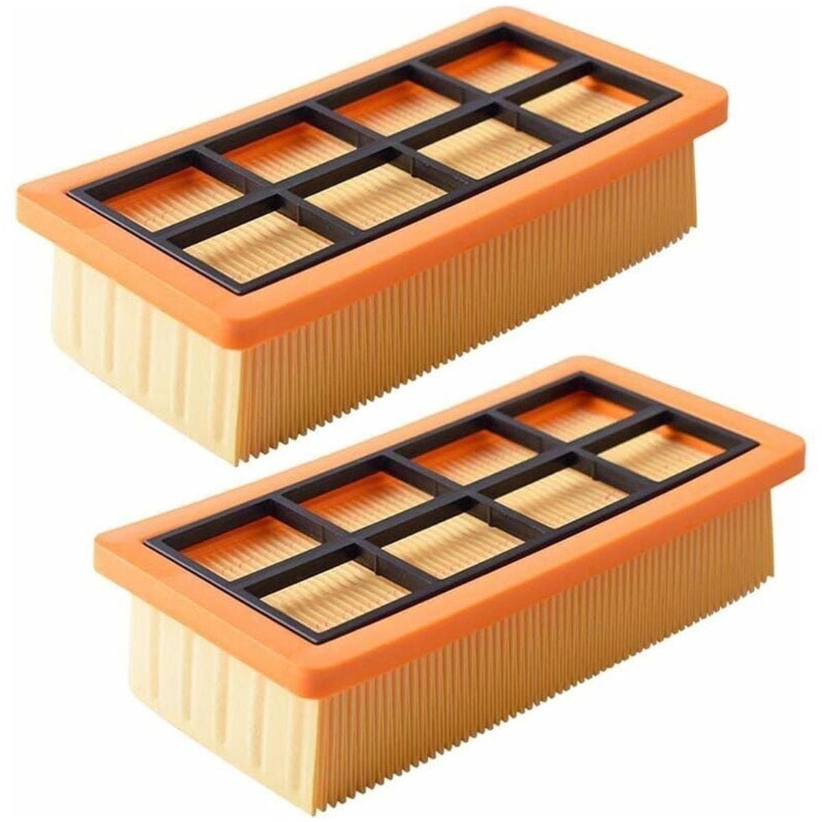 Compatibele Vervangingsfilters voor Stofzuigers - Dubbelwandig Ontwerp Met Hoge Filtratie - 2 Delige Set - Passend Voor Veel Standaard Modelen - Wit